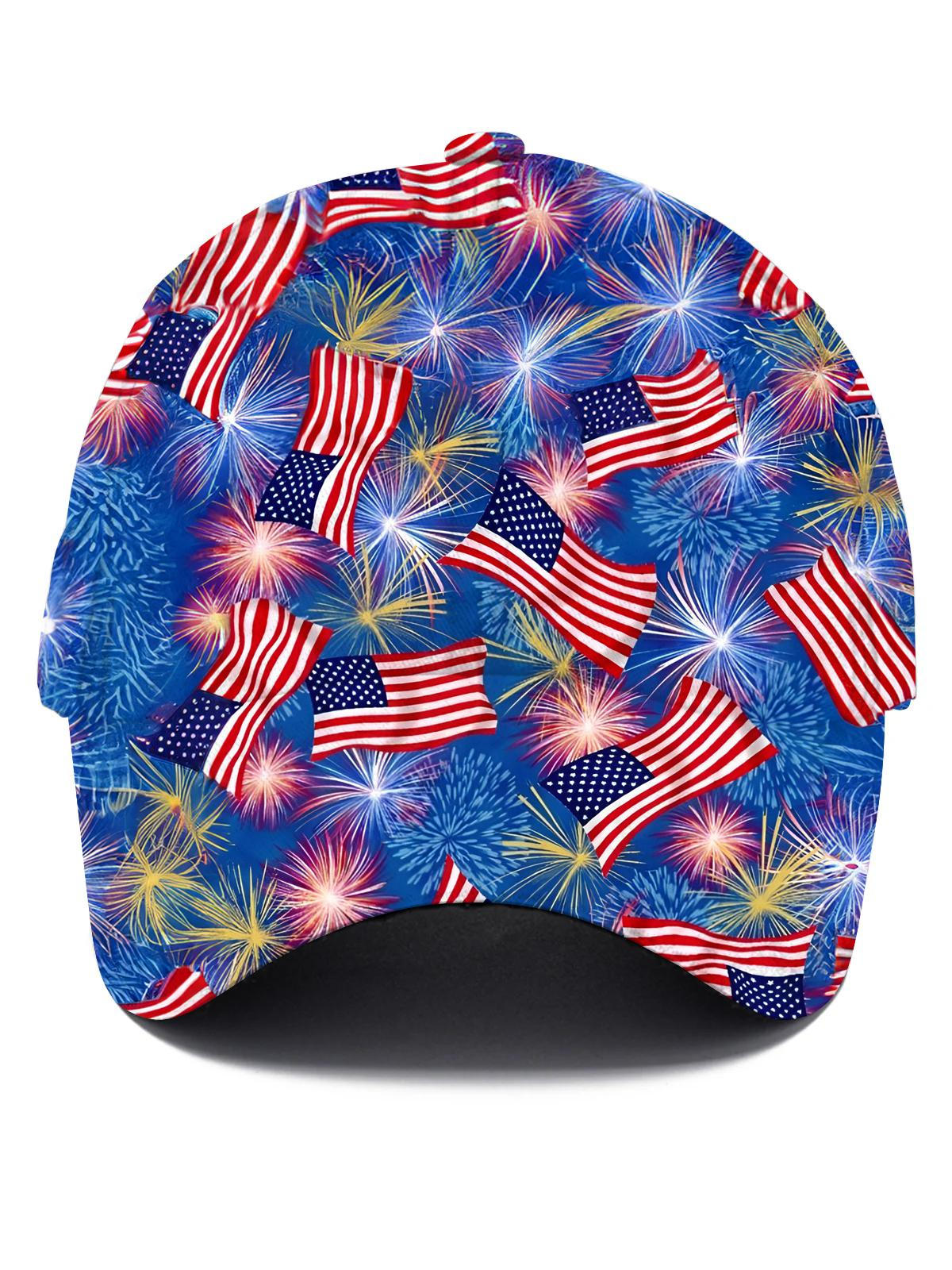 American Flag Men's Print Baseball Cap