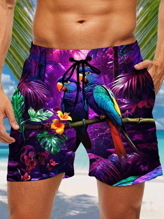 Parrot Men's Shorts With Pocket