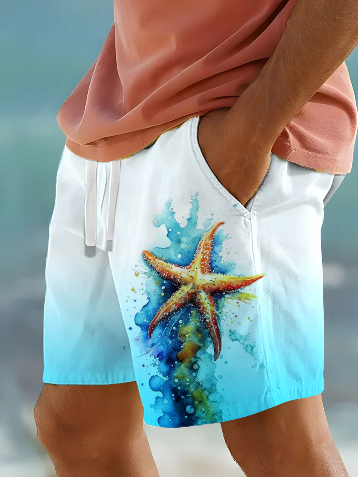 Starfish Men's Shorts With Pocket