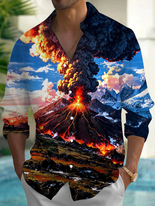 Volcano Men's Pocket Long Sleeve Shirts