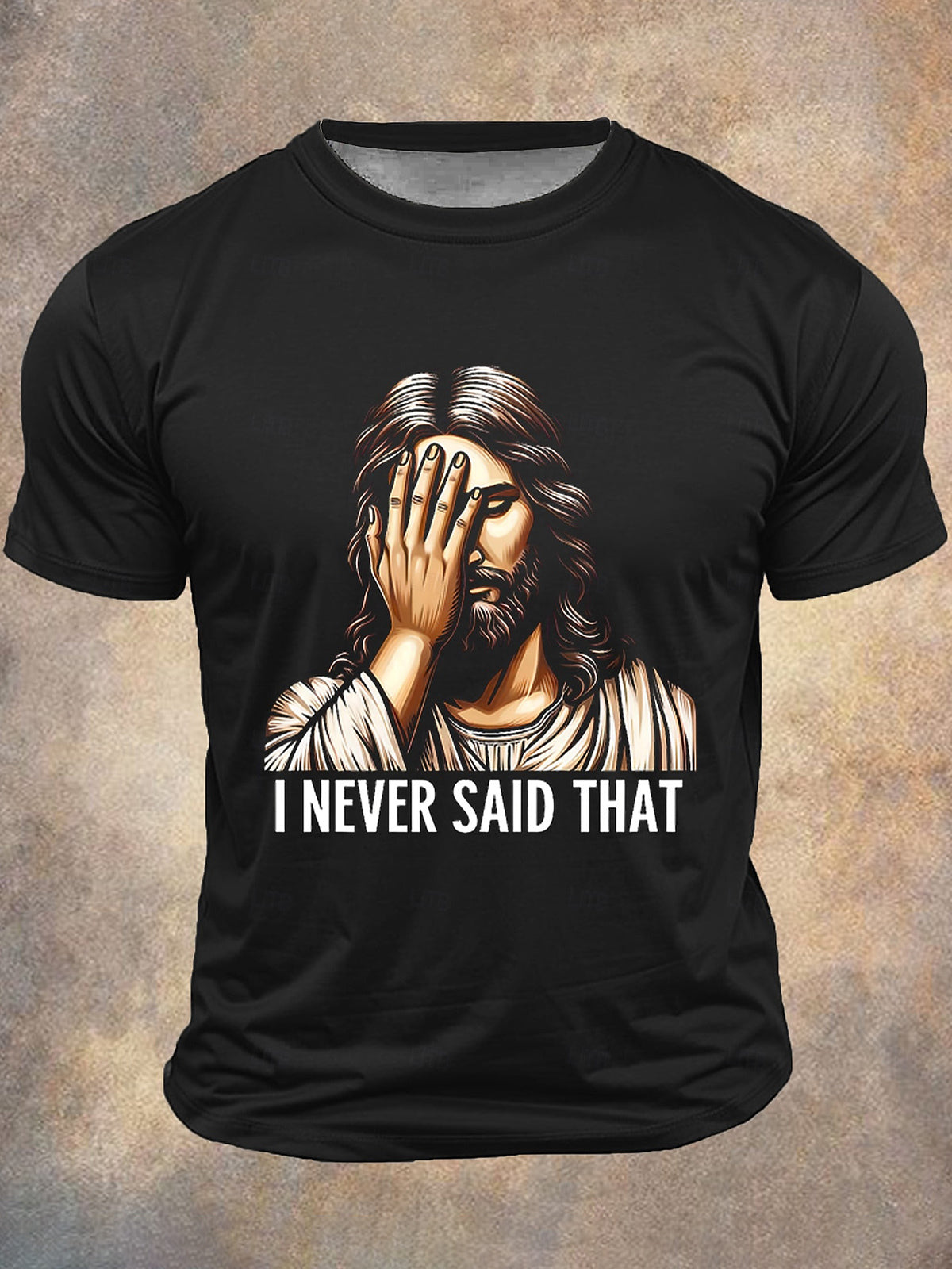 Jesus Round Neck Short Sleeve Men's T-shirt