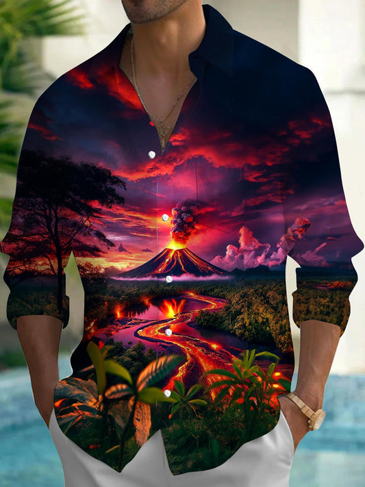 Volcano Men's Pocket Long Sleeve Shirts