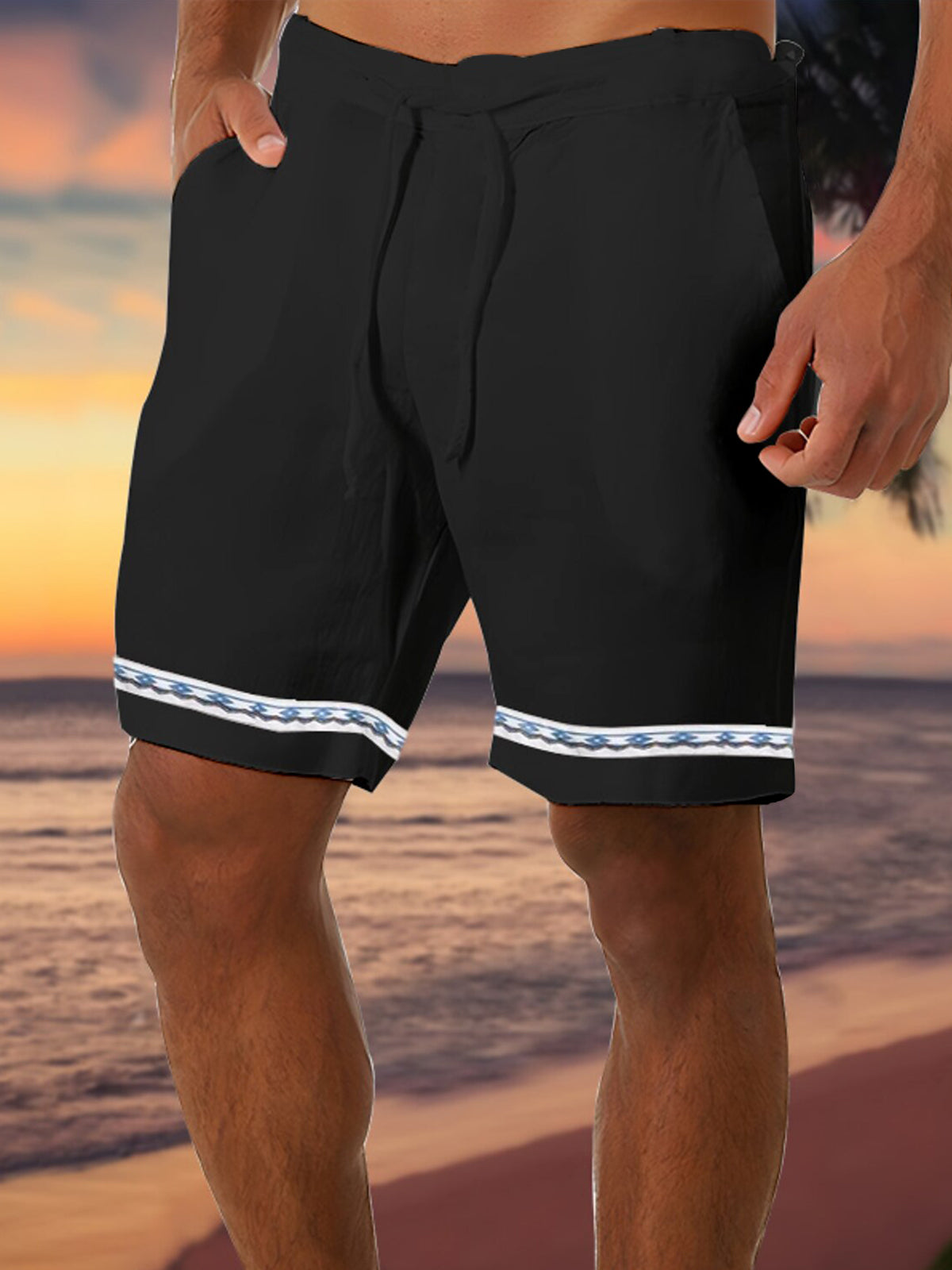 Geometry Men's Shorts With Pocket