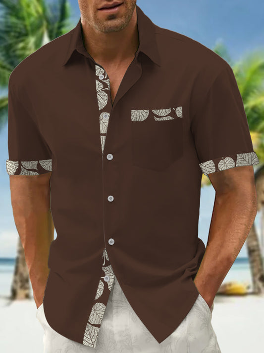 Leaf Men's Pocket Short Sleeve Shirts