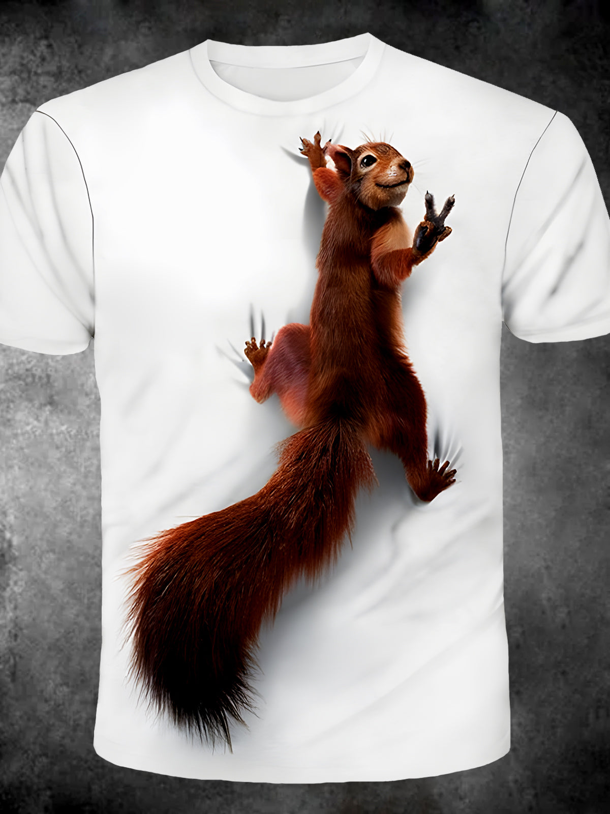 Squirrel Round Neck Short Sleeve Men's T-shirt