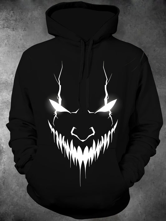 Joker Long Sleeve Hooded Pocket Men's Top