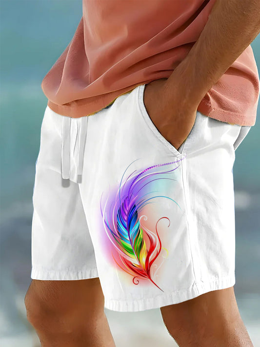 Feather Men's Shorts With Pocket