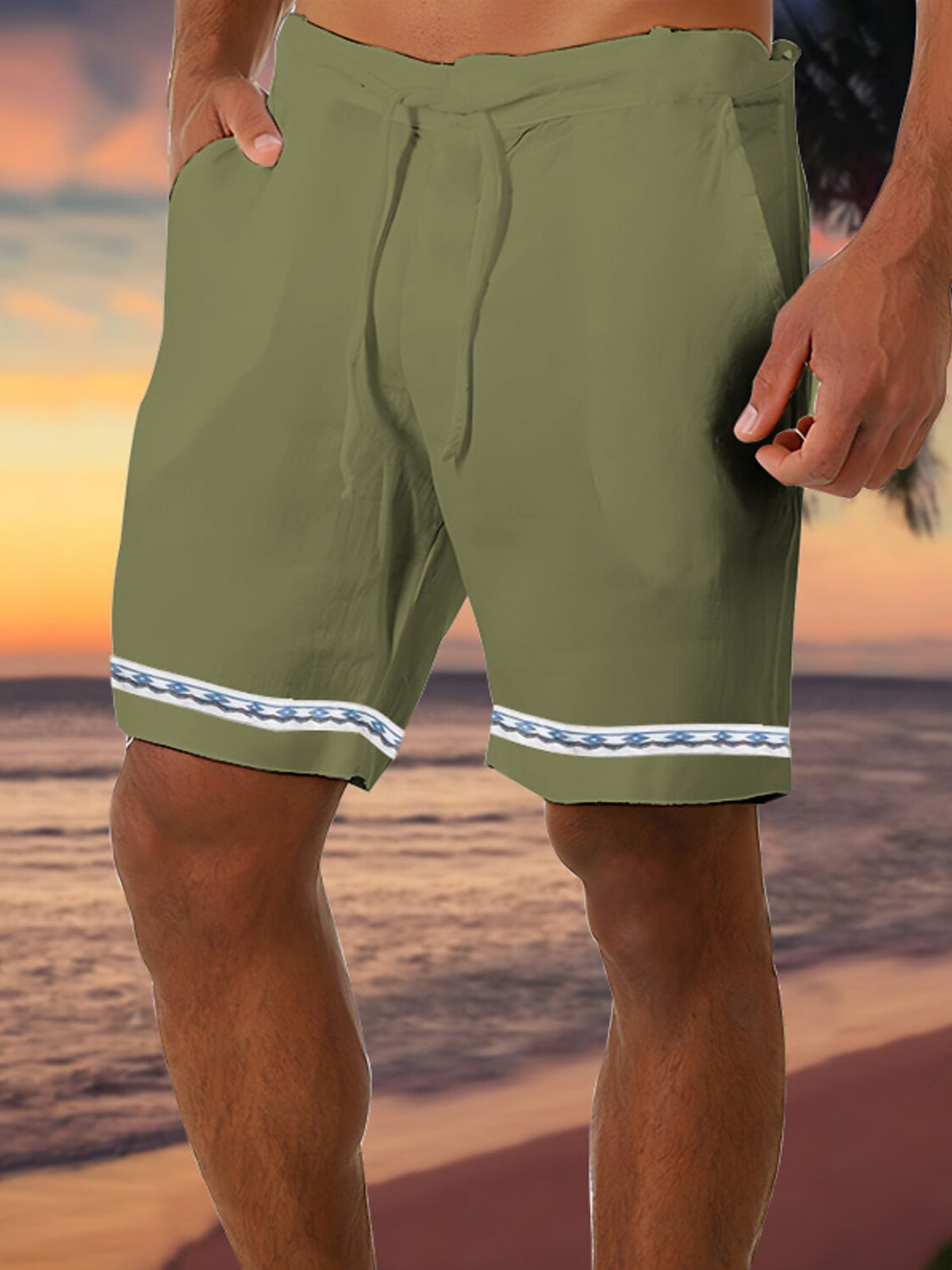 Geometry Men's Shorts With Pocket