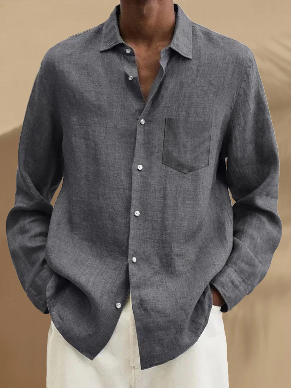 Men's Long Sleeve Shirts With Pocket