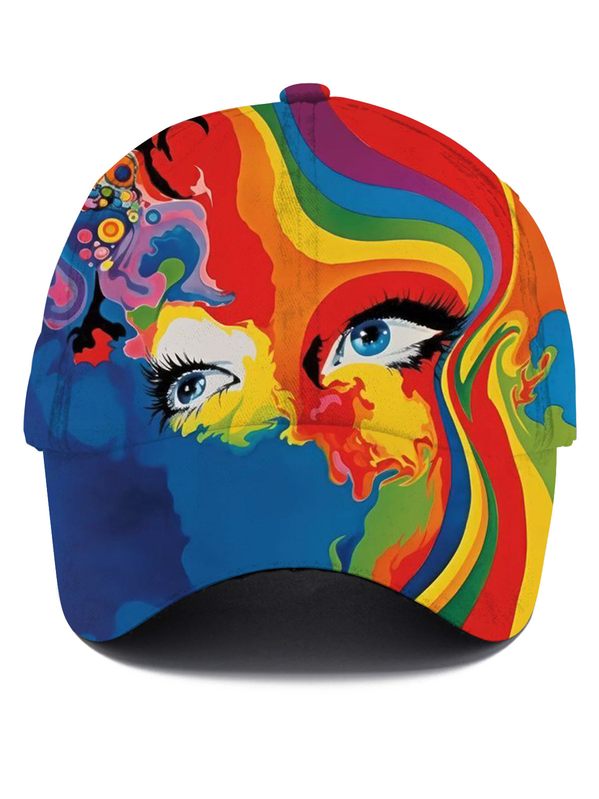 Abstract Gradient Print Men's Print Baseball Cap