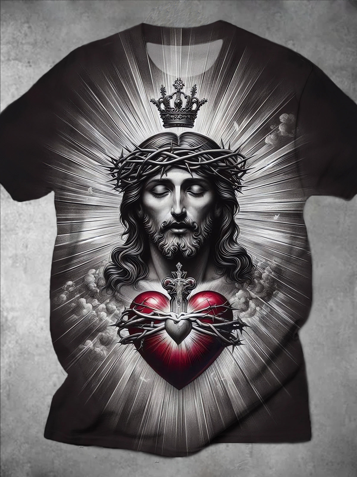 Jesus Round Neck Short Sleeve Men's T-shirt