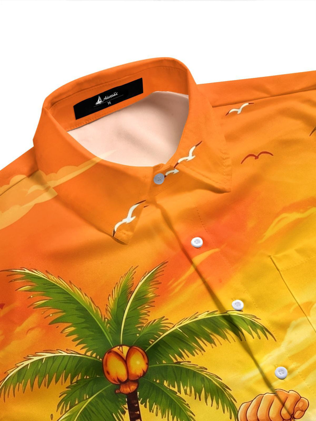 Hawaiian Vacation Santa Claus Men's Pocket Short Sleeve Shirts